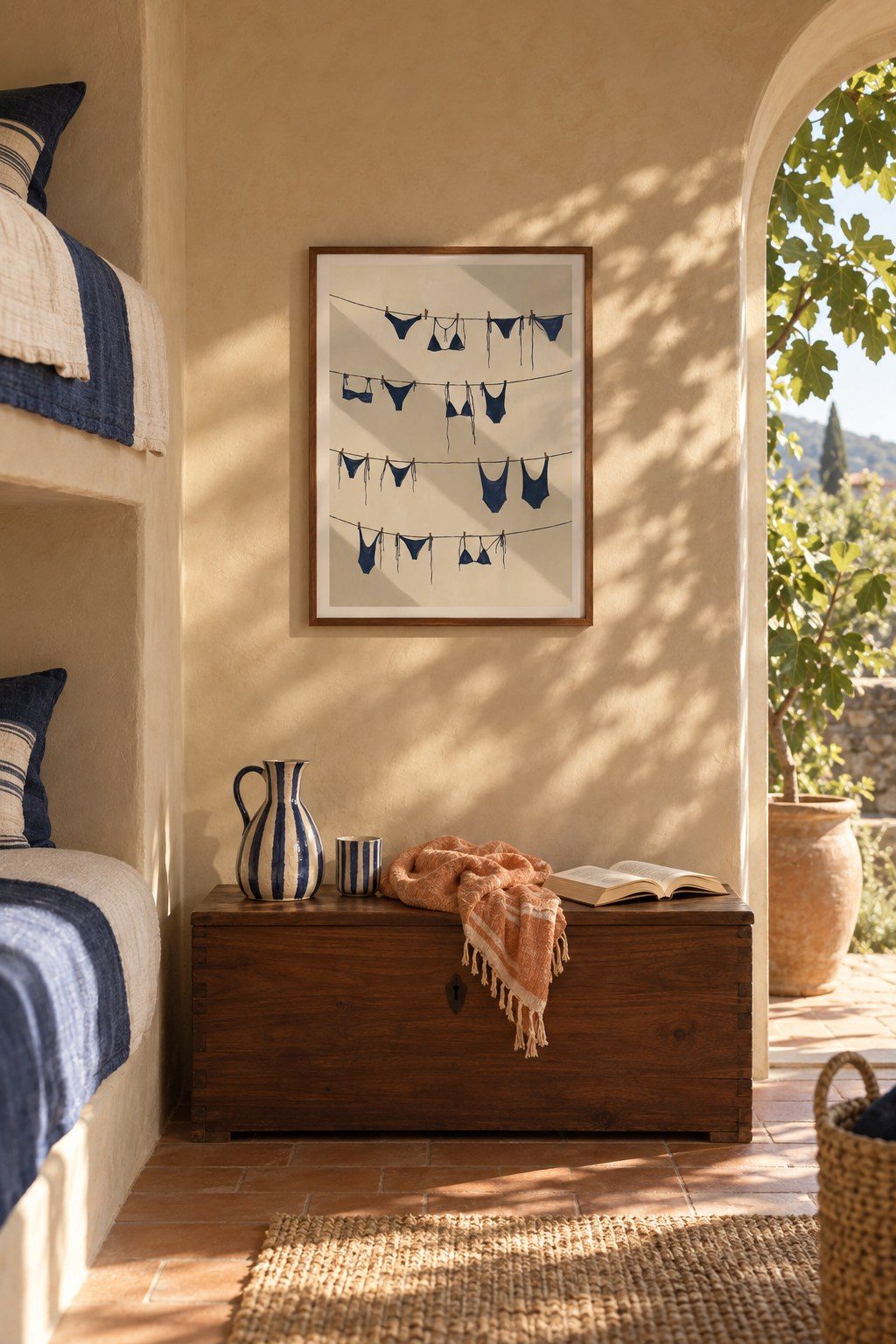 Blue Laundry Lines, styled interior