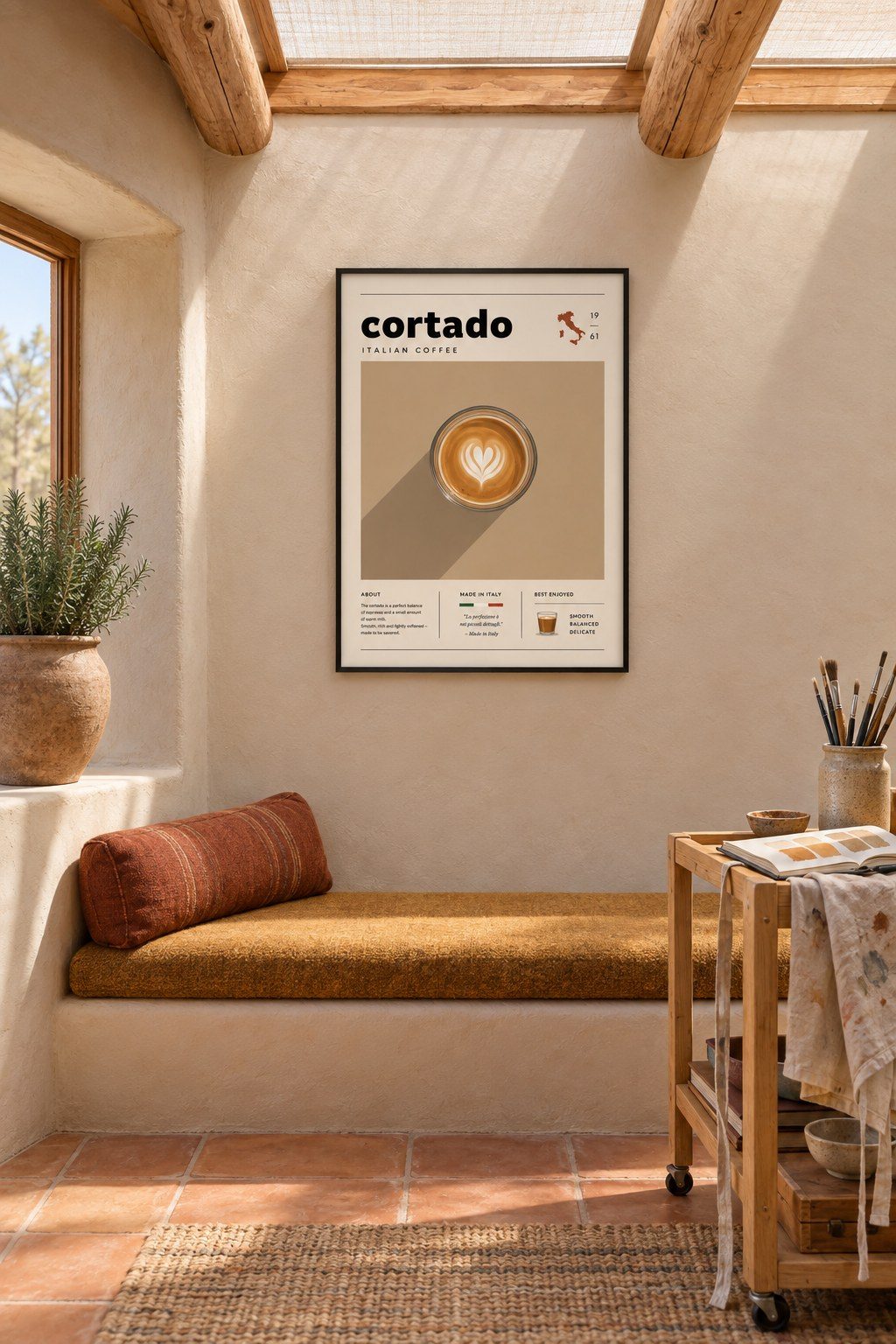 Cortado Morning Ritual, styled interior