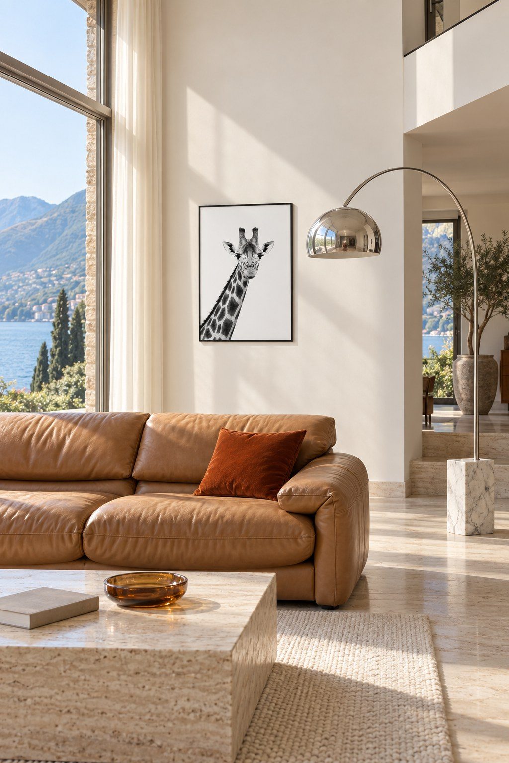 Gentle Giraffe Gaze, styled interior