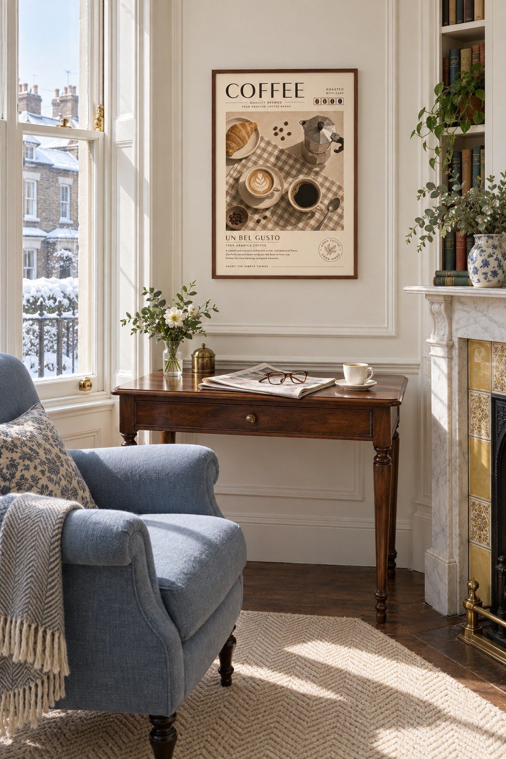 Morning Coffee Ritual, styled interior