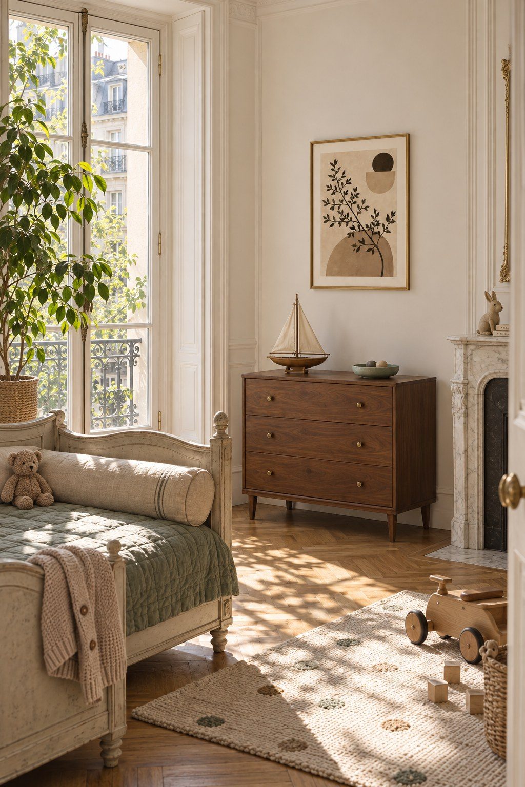 Olive Branch Stillness, styled interior