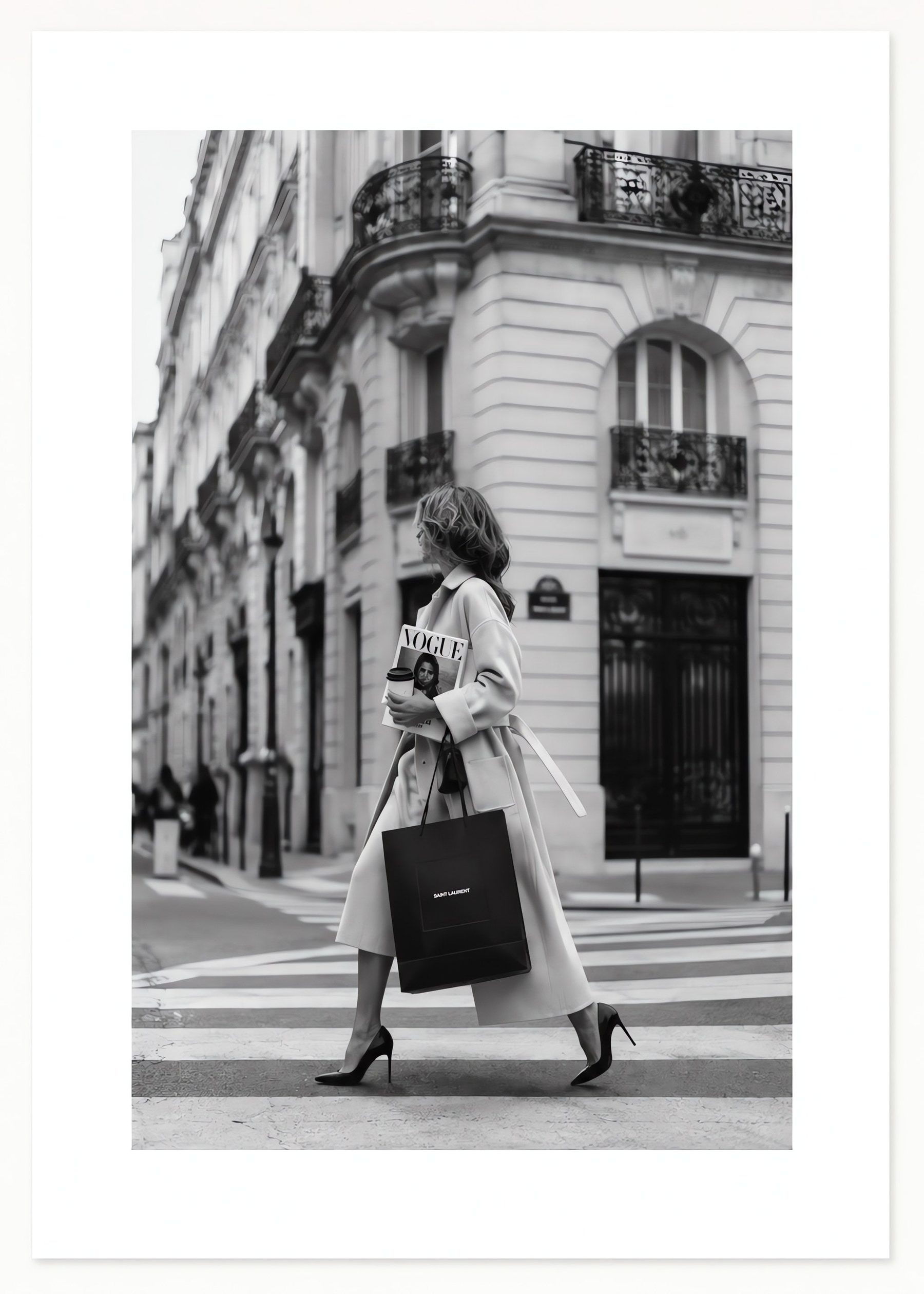 Paris Street Elegance, flat artwork