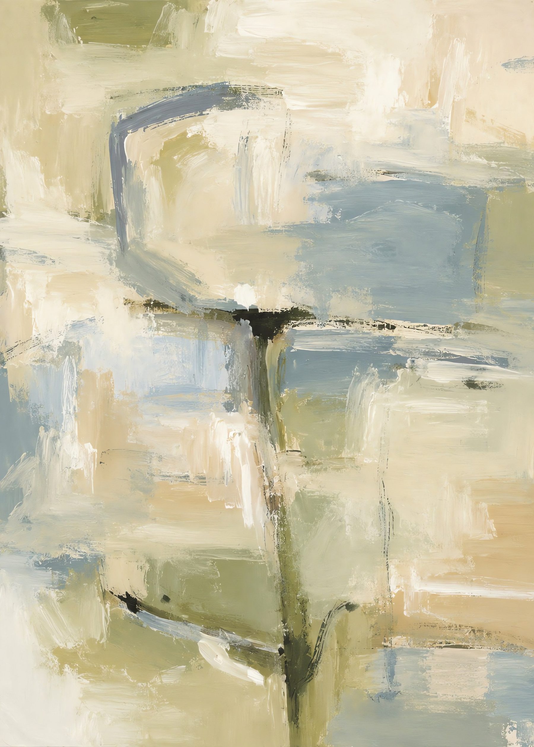 Soft Horizon Drift, flat artwork