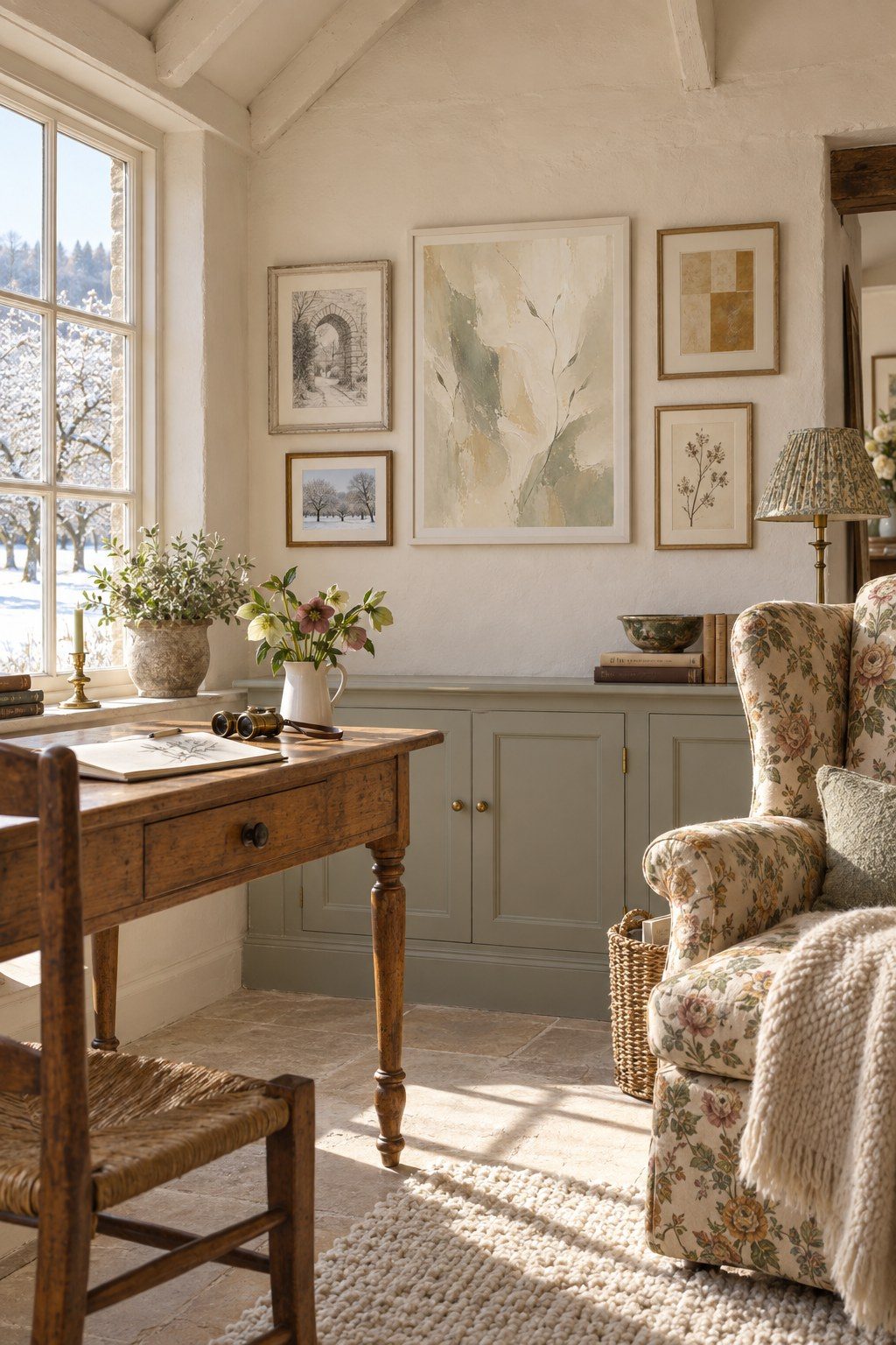 Soft Meadow Whispers, styled interior