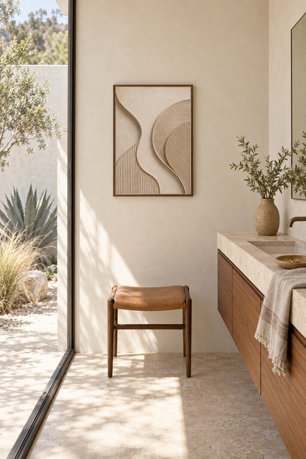 Soft Sand Curves, styled interior