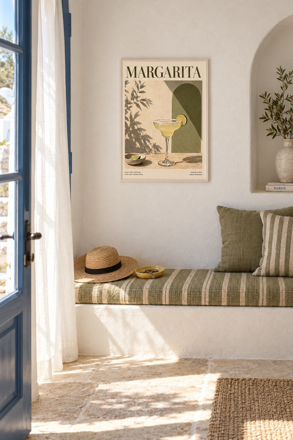Sunlit Margarita Hour, styled interior