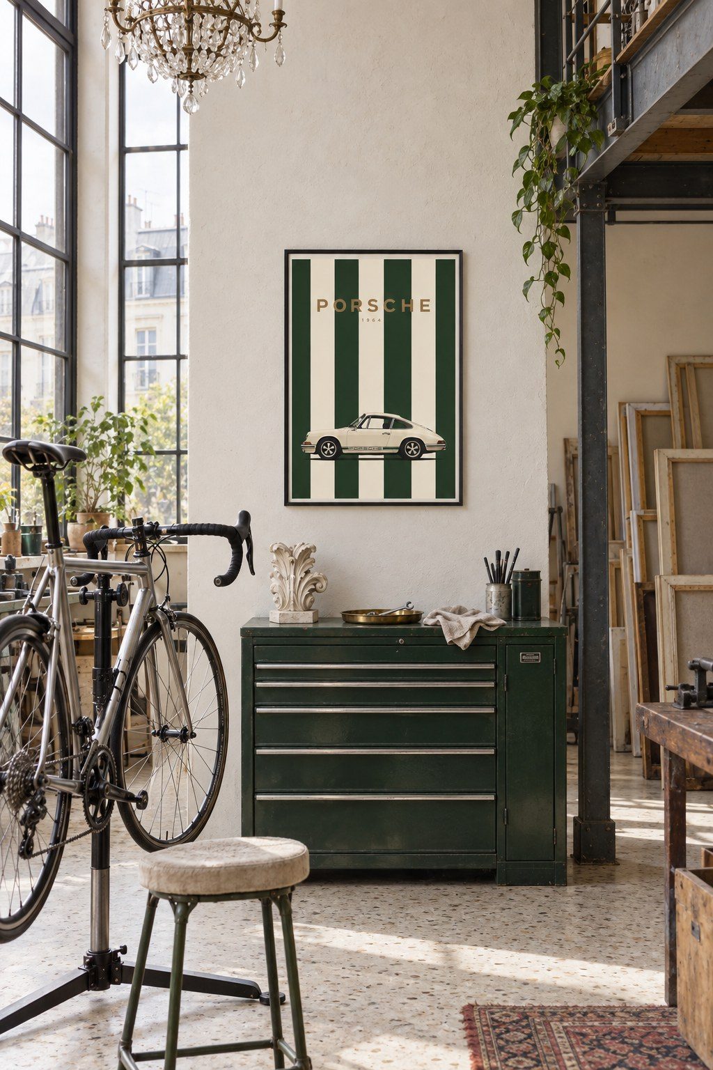 Vintage Racing Stripes, styled interior