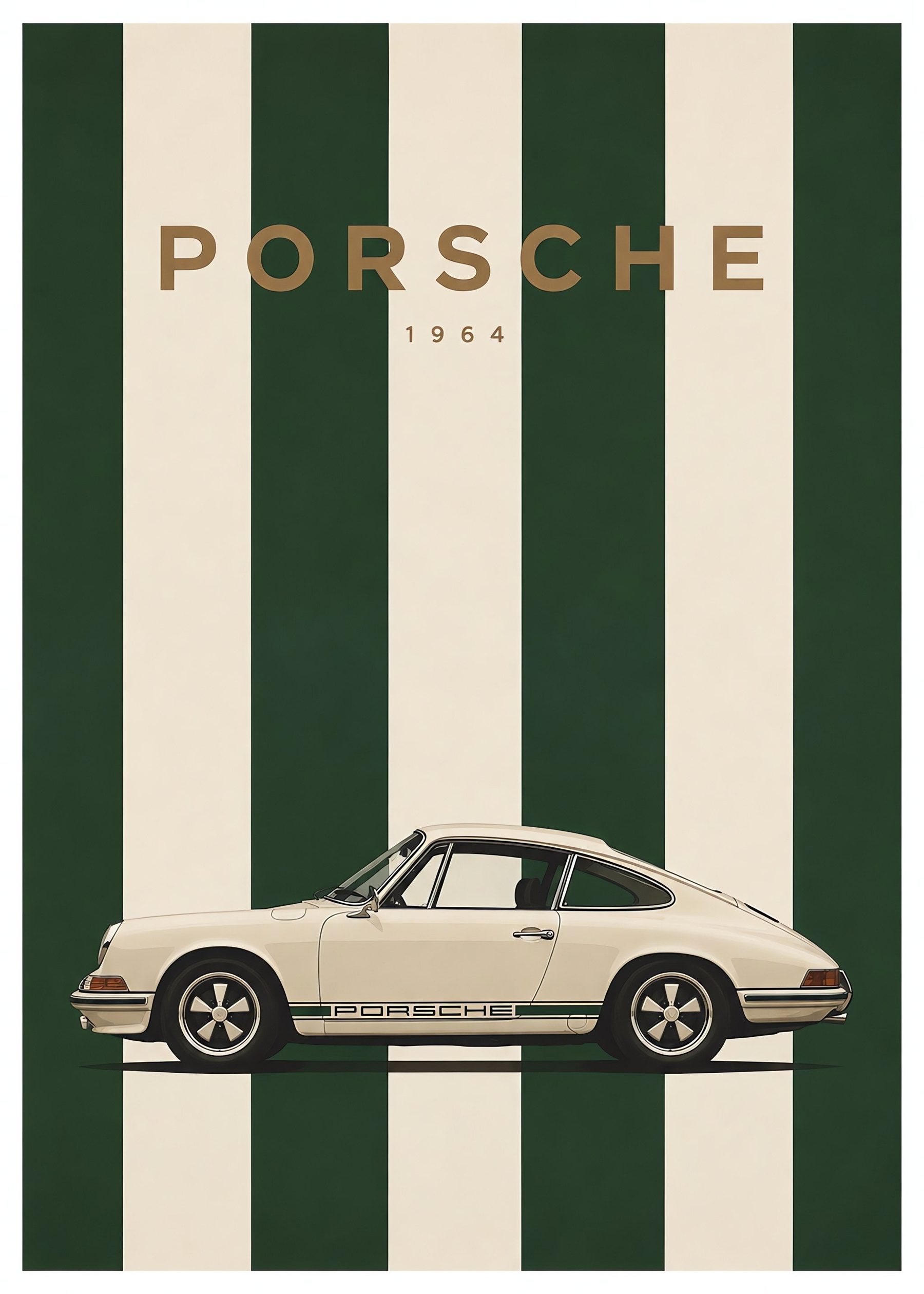 Vintage Racing Stripes, flat artwork